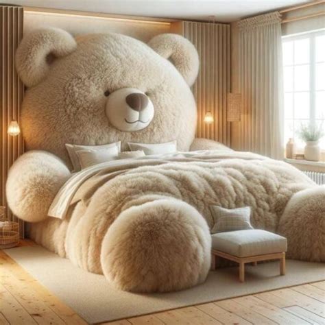 adult teddy bear bed|huge teddy bear bed.